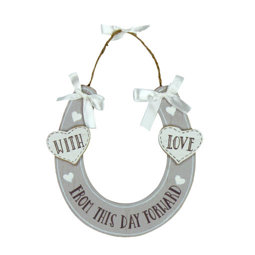 Picture of LOVE STORY HORSESHOE FROM THIS DAY FORWARD